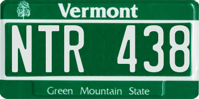 VT license plate NTR438