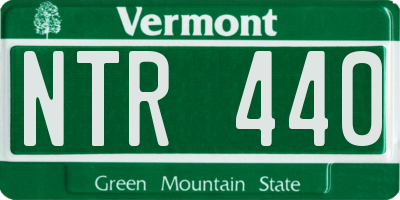 VT license plate NTR440