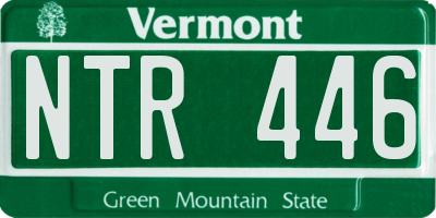 VT license plate NTR446