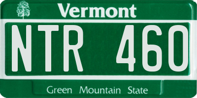 VT license plate NTR460