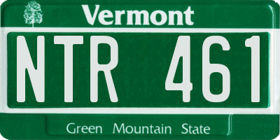 VT license plate NTR461