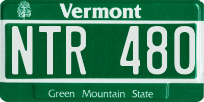 VT license plate NTR480