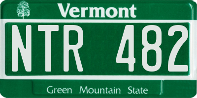 VT license plate NTR482