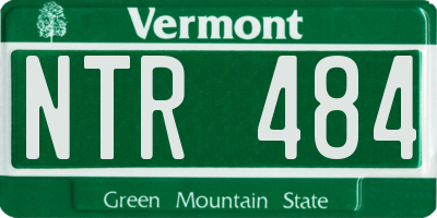 VT license plate NTR484
