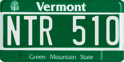 VT license plate NTR510