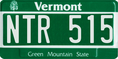 VT license plate NTR515