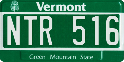 VT license plate NTR516