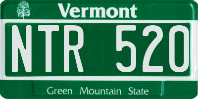 VT license plate NTR520