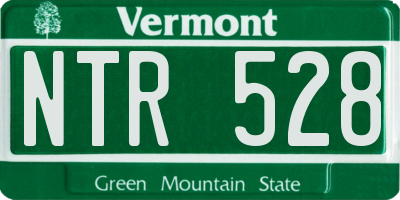 VT license plate NTR528