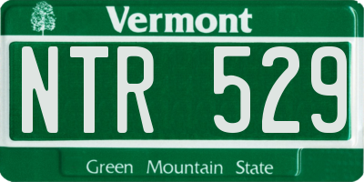 VT license plate NTR529