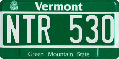 VT license plate NTR530