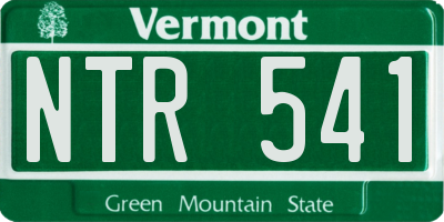 VT license plate NTR541