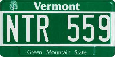 VT license plate NTR559