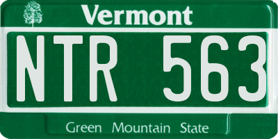 VT license plate NTR563