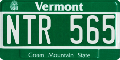 VT license plate NTR565