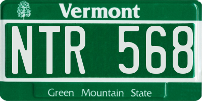 VT license plate NTR568