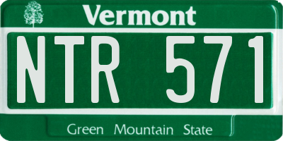 VT license plate NTR571