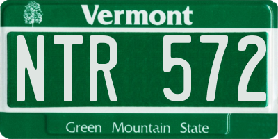 VT license plate NTR572