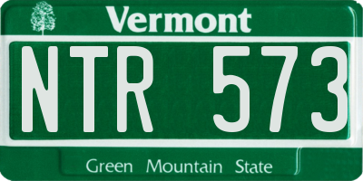 VT license plate NTR573