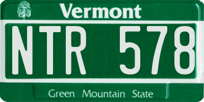 VT license plate NTR578