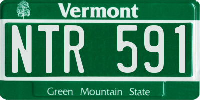 VT license plate NTR591