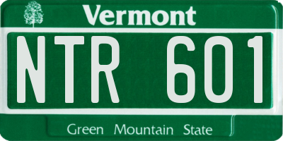 VT license plate NTR601