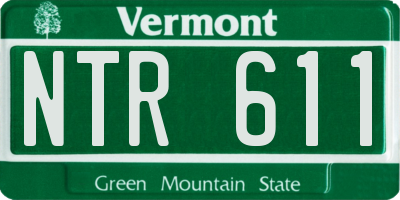 VT license plate NTR611