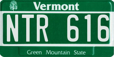 VT license plate NTR616