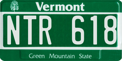 VT license plate NTR618