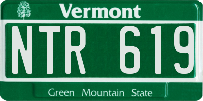 VT license plate NTR619