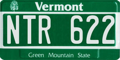 VT license plate NTR622