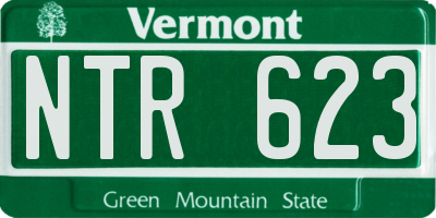 VT license plate NTR623