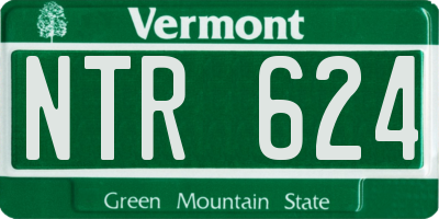 VT license plate NTR624