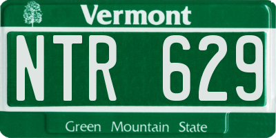 VT license plate NTR629
