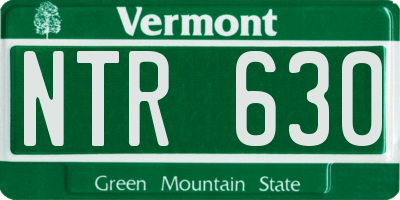 VT license plate NTR630