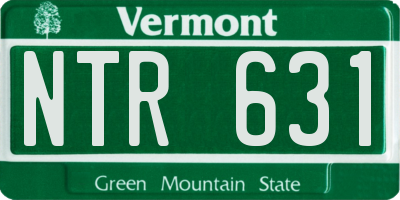 VT license plate NTR631