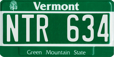 VT license plate NTR634