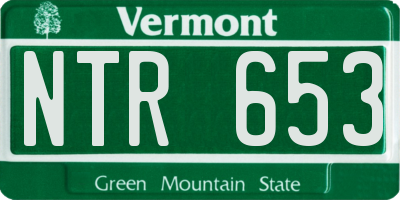 VT license plate NTR653