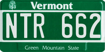 VT license plate NTR662
