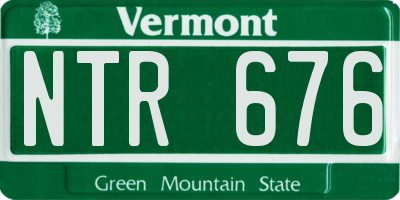 VT license plate NTR676