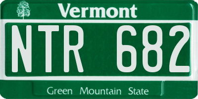 VT license plate NTR682