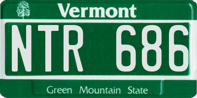 VT license plate NTR686