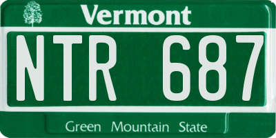 VT license plate NTR687