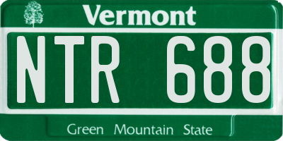 VT license plate NTR688