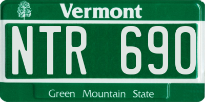 VT license plate NTR690
