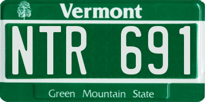 VT license plate NTR691
