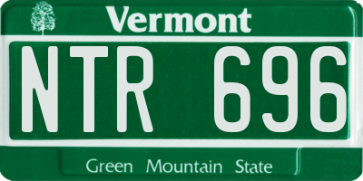 VT license plate NTR696