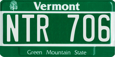 VT license plate NTR706