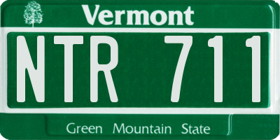 VT license plate NTR711