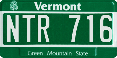 VT license plate NTR716